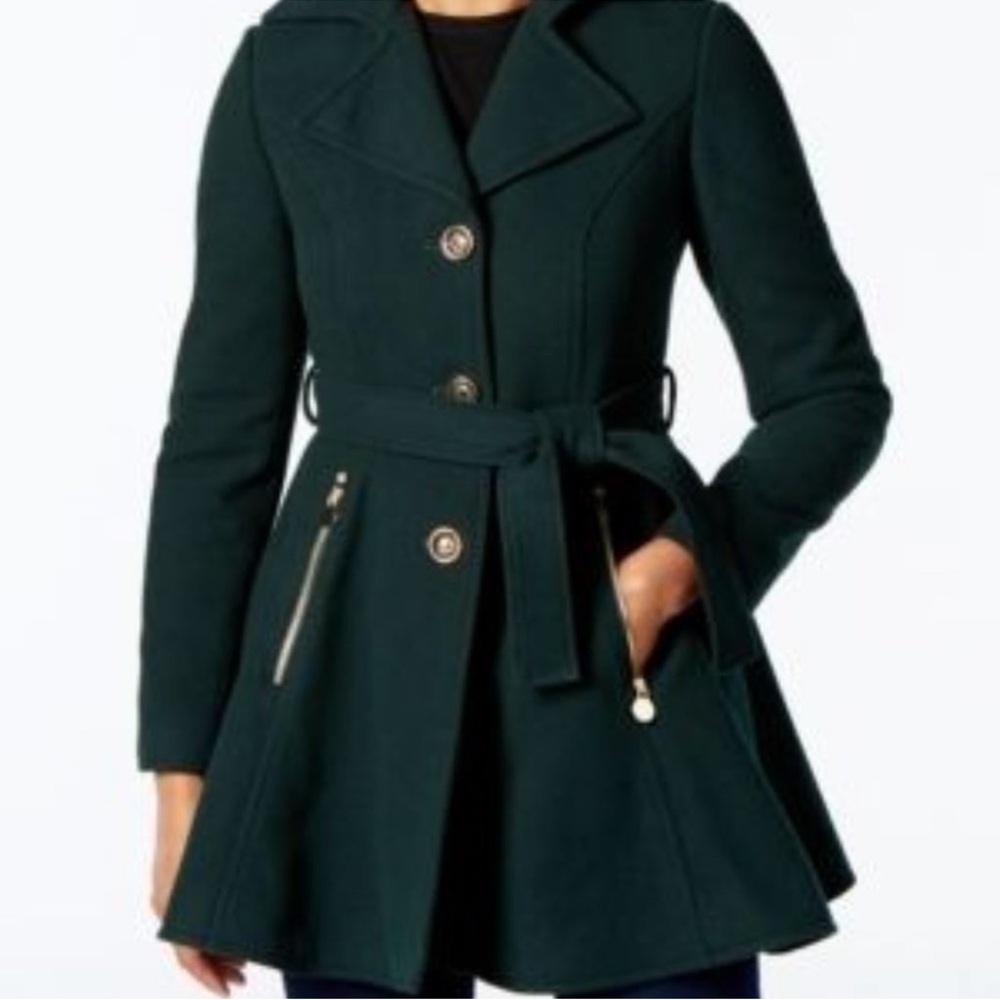 Elegant Dark Green Women's Coat Inc